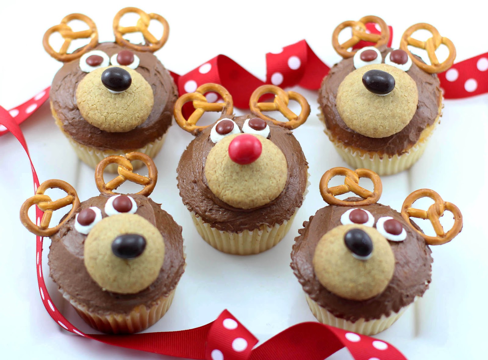 Renos de cupcakes, recetas navideñas para hacer con niños