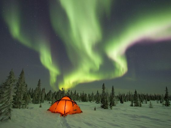 Auroras boreales en Alaska